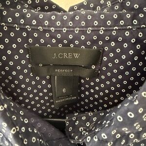 J. Crew Perfect Polka Dot Button Down Shirt